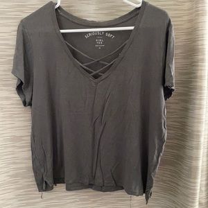 Aero gray super soft tee